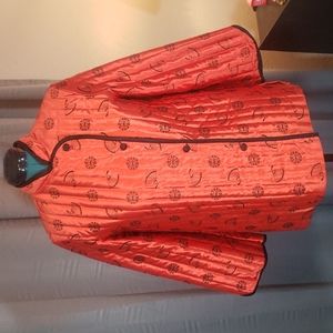 Vintage Asian style Mandarin collar jacket - Size: L